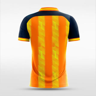 orange vertical stripe soccer jerseys for women