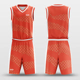 orangered custom basketball jersey