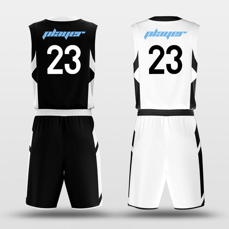 X23 Black Red Custom Sublimated Basketball Uniforms | YoungSpeeds Womens