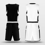 reversible jersey basketball black and white