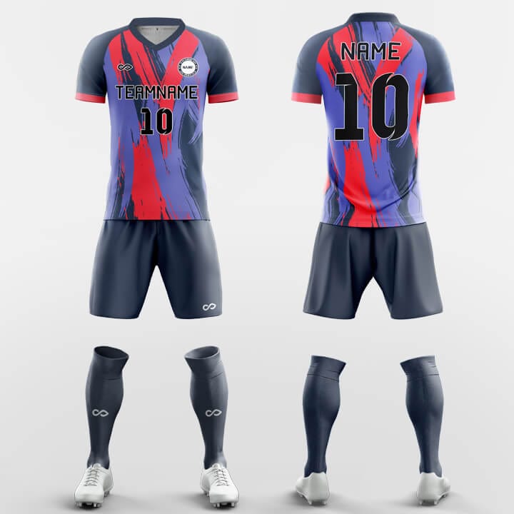 Wholesale Design A Football Team Kit Cheap Soccer Uniforms Set For Team  maillot de foot Sublimation Soccer Wear Printing Football Jersey From  m.