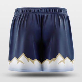 peak blue and white shorts