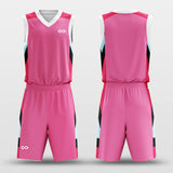 pink basketball jersey kit