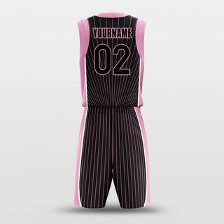 pink custom basketball jersey