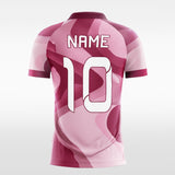 pink custom short sleeve jersey