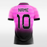 pink custom short soccer jersey