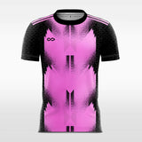pink custom short soccer jersey