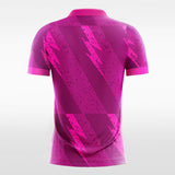    pink custom sleeve soccer jersey