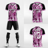 pink custom soccer jersey kit