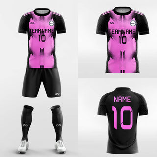 pink custom soccer jersey kit