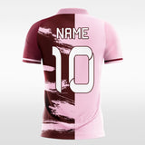 pink custom soccer jersey