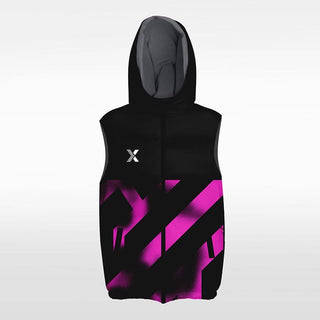 pink customized winter vest