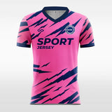 pink leopard short sleeve jersey