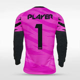    pink long sleeve soccer jersey