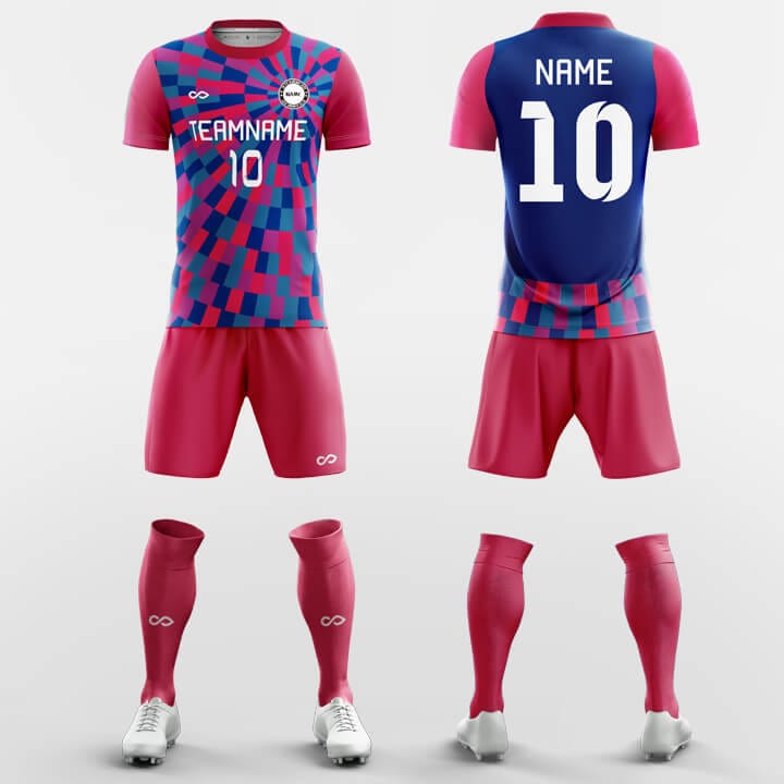pink neon soccer jersey
