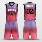 pink purple basketball jersey set