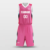 pink puzzle pieces custom basketball jersey