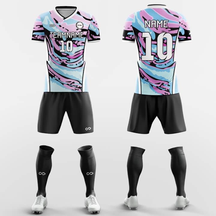 pink sand short sleeve soccer jersey