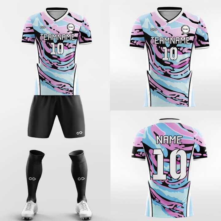 Design Pink Soccer Jerseys, Pink Football Uniforms Print-XTeamwear