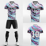 pink sea soccer jersey kit