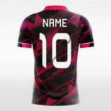 pink short sleeve soccer jersey