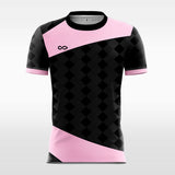 pink sublimated short soccer jersey