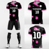 pink sublimated soccer jersey kit