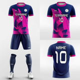 pink wine soccer jersey set