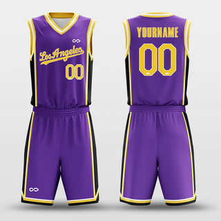 purple basketball jersey kit