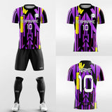 purple custom short sleeve jersey kit