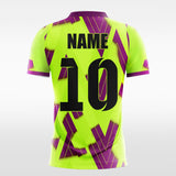 purple custom short soccer jersey