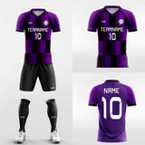 purple custom soccer jersey kit
