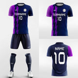 purple custom soccer jersey kit