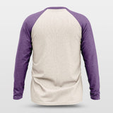 purple long sleeve basketball jersey