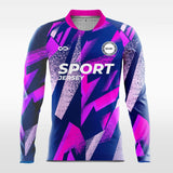 purple long sleeve soccer jersey