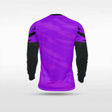 purple long sleeve soccer jersey