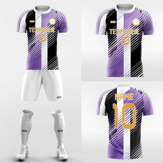 purple soccer jersey kit