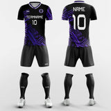 purple soccer jersey kit