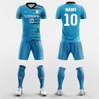 rain drop soccer jersey kit