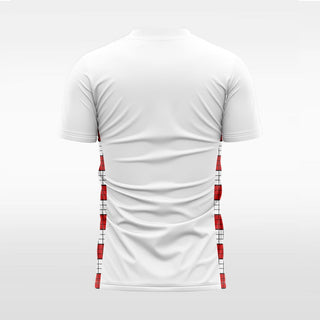 rave red soccer jersey for men sublimation