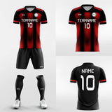  red and black soccer jersey