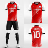 red and white soccer jersey kit