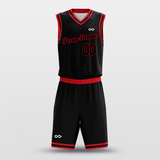 red basketball jersey kit