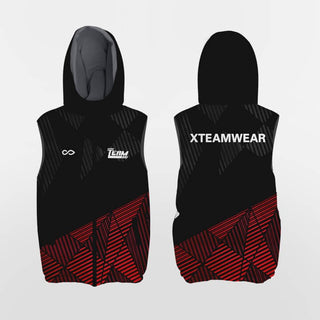    red black winter vest