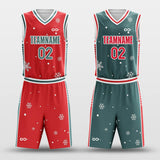 Christmas Eve - Customized Reversible Basketball Jersey Set Design