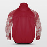 red custom hooded sports jackets