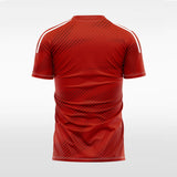 red custom soccer jersey for men sublimation