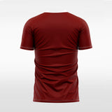 red custom soccer jersey for men sublimation