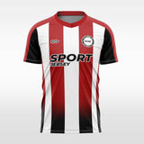  red custom soccer jersey sublimation