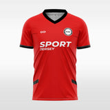  red custom soccer jersey sublimation